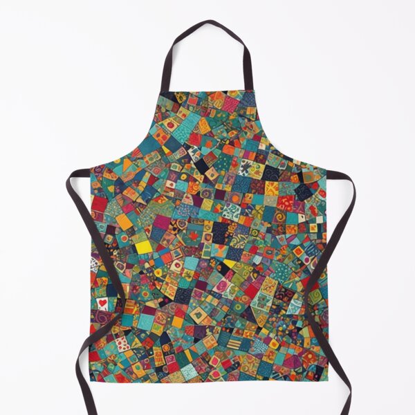 Item preview, Abstract Colorful Patchwork Quilt Pattern designed and sold by calibrit.