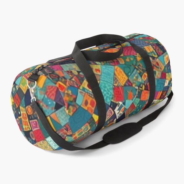 Item preview, Abstract Colorful Patchwork Quilt Pattern designed and sold by calibrit.