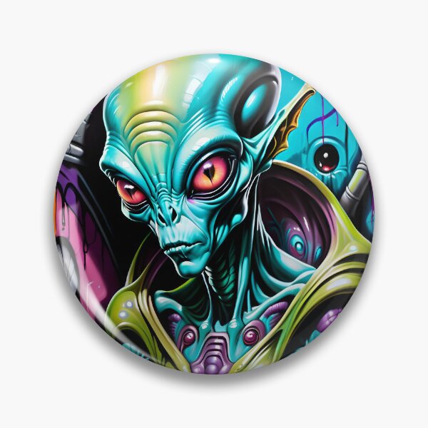 Item preview, Cool Space Alien Graffiti Art designed and sold by TheArtOfPat.