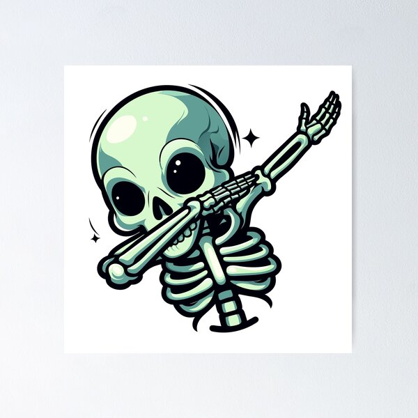 Item preview, Dabbing Alien skull designed and sold by Designowner.