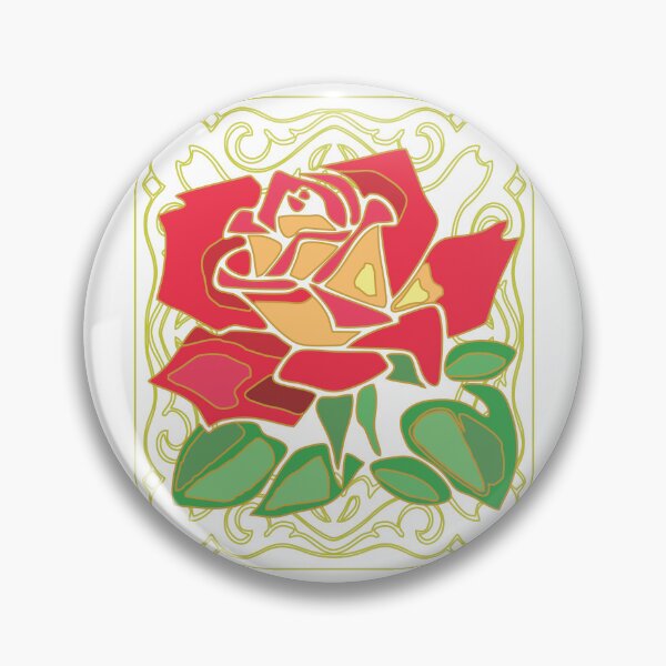 Artikelvorschau, Dekorative Rose im Goldrahmen entworfen und verkauft von TerScott.