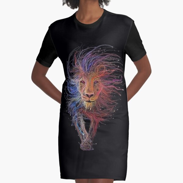 Item preview, colorful lion designed and sold by ascendiatee.
