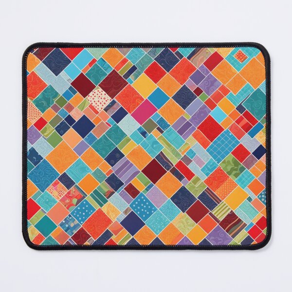 Item preview, Abstract Colorful Patchwork Quilt Pattern designed and sold by calibrit.
