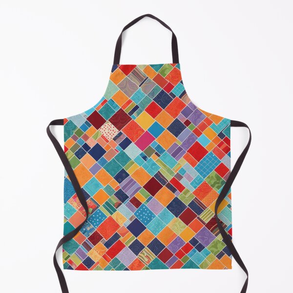 Item preview, Abstract Colorful Patchwork Quilt Pattern designed and sold by calibrit.