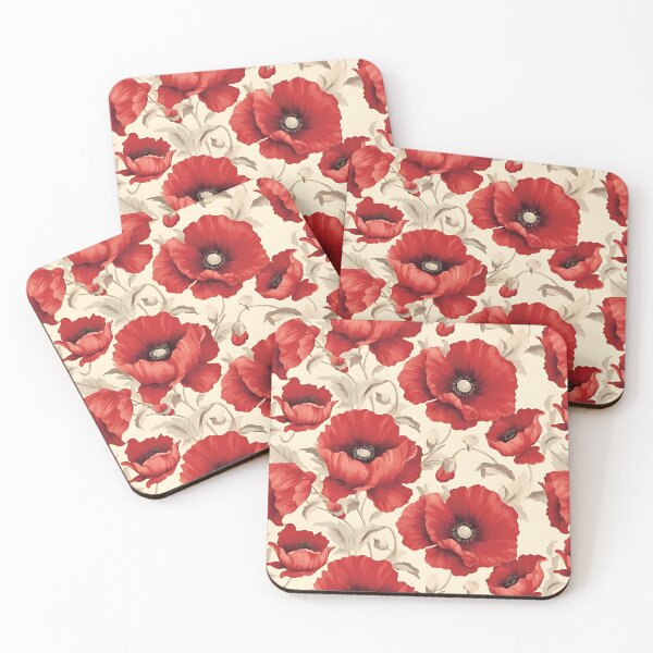 Item preview, Poppy - August Birthday - Seamless Vintage Print designed and sold by OrganizeMe.