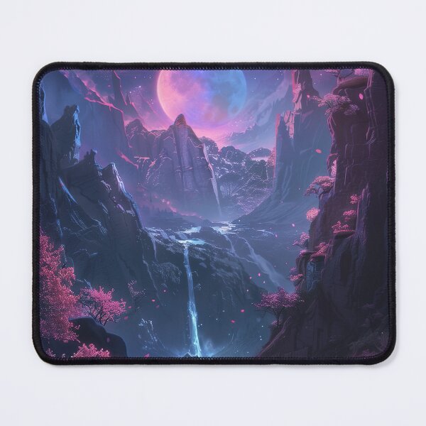 Item preview, Neon Lights Dance Across the Japanese Mountain Lake, Casting an Otherworldly Aura of Peace and Tranquility designed and sold by Mullet Monkey.