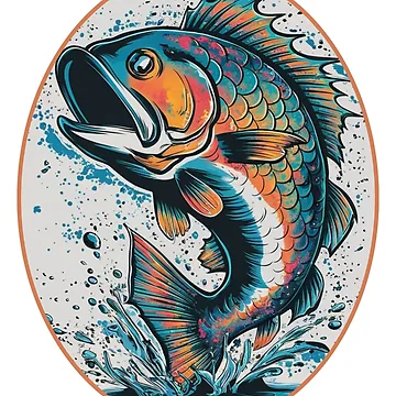 Artwork thumbnail, Colorful Fish Oval by RWCarpenter