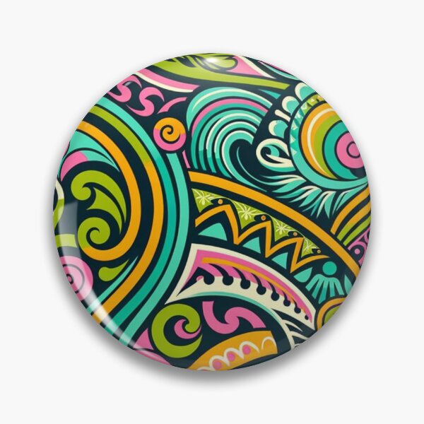 Item preview, Vintage Retro Art - Māori design with the wild spirit of the '60s designed and sold by Ruru Digital .