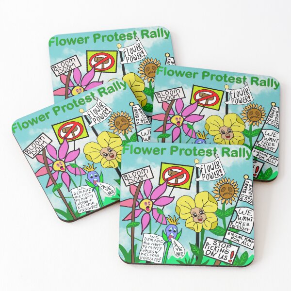 Item preview, Flower Protest Rally designed and sold by RedLeafPine.