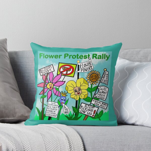 Item preview, Flower Protest Rally designed and sold by RedLeafPine.