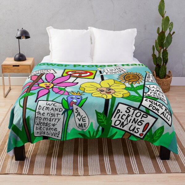 Item preview, Flower Protest Rally designed and sold by RedLeafPine.