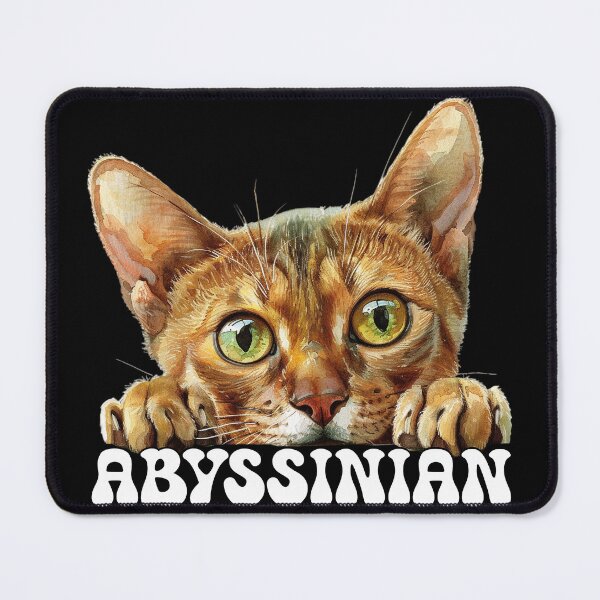 Item preview, PEEKING ABYSSINIAN CAT designed and sold by quiltsncatitude.