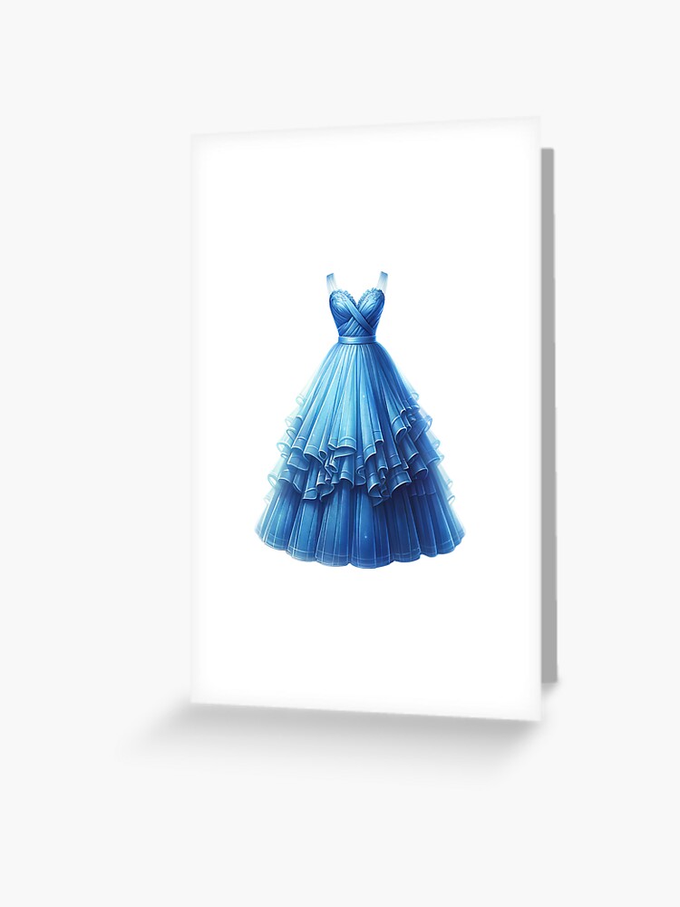 strapless open back dress Princess Dress Birthday Party Invitation – Gilm Press