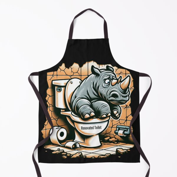 Item preview, Rhino Renovated Toilet designed and sold by ArtemisDesignAI.