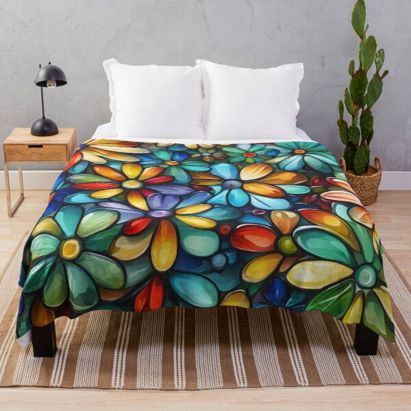 Item preview, Abstract Colorful Floral Pattern designed and sold by calibrit.