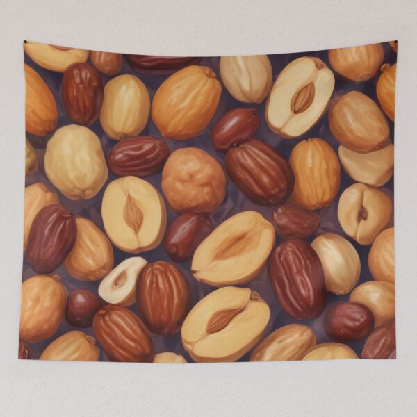 Item preview, Beautiful dried fruits and nuts pattern print design designed and sold by Anshu3813.