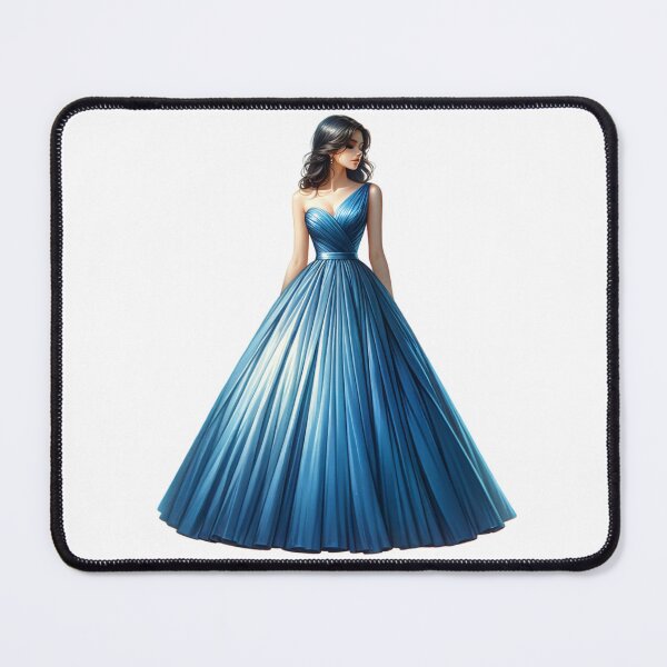 Item preview, Princess Dress One Shoulder Blue designed and sold by PassionforLove.
