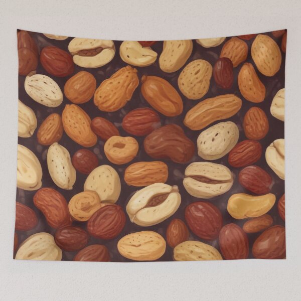Item preview, Beautiful dried fruits and nuts pattern print design  designed and sold by Anshu3813.
