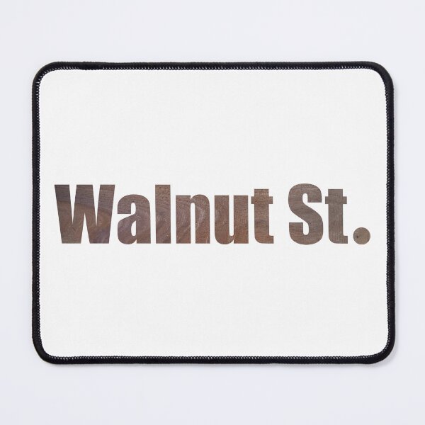 Item preview, Walnut Street Version 2 Street Name with authentic wood background designed and sold by TheMugDirectory.