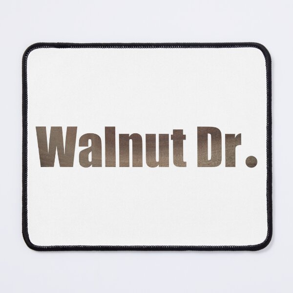 Item preview, Walnut Drive Street Name with authentic wood background designed and sold by TheMugDirectory.