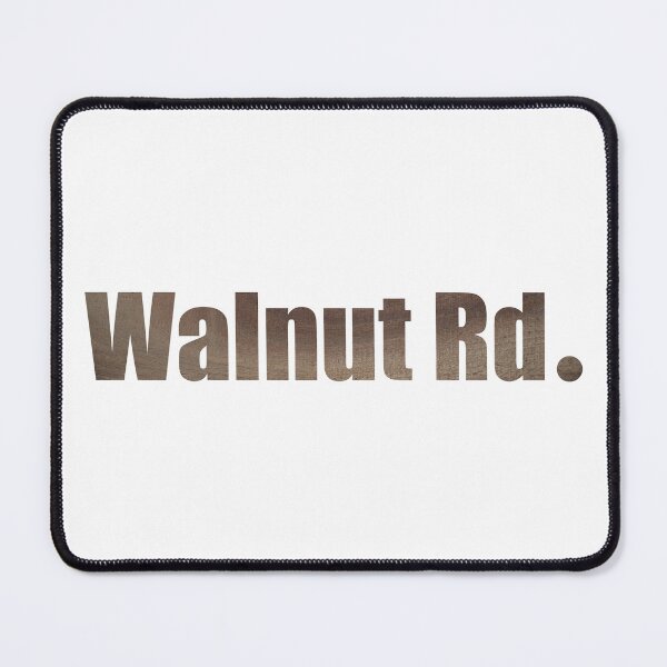 Item preview, Walnut Road Street Name with authentic wood background designed and sold by TheMugDirectory.