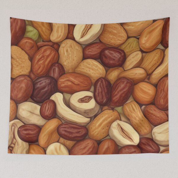 Item preview, Beautiful dried fruits and nuts pattern print design  designed and sold by Anshu3813.