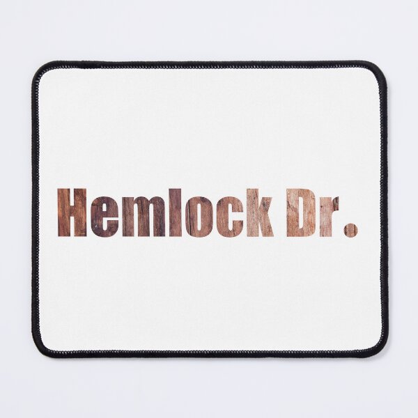 Item preview, Hemlock Drive Street Name with authentic light wood background designed and sold by TheMugDirectory.
