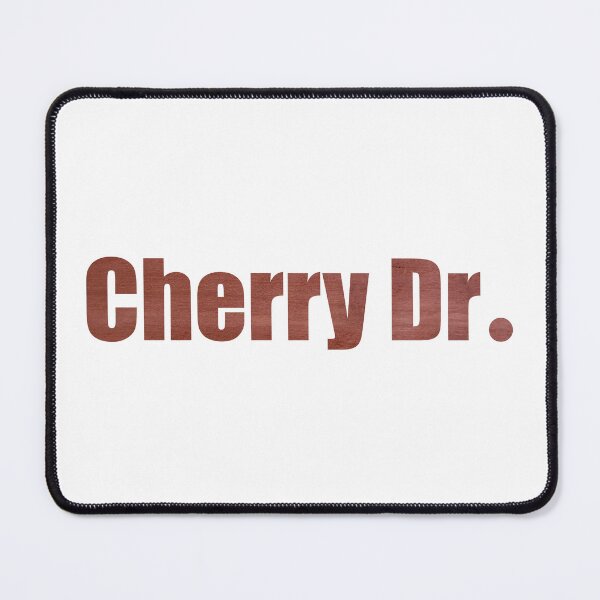 Item preview, Cherry Drive Street Name with authentic wood background designed and sold by TheMugDirectory.