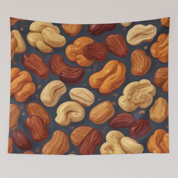 Item preview, Beautiful dried fruits and nuts pattern print design designed and sold by Anshu3813.