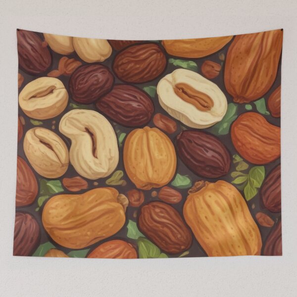Item preview, Beautiful dried fruits and nuts pattern print design  designed and sold by Anshu3813.