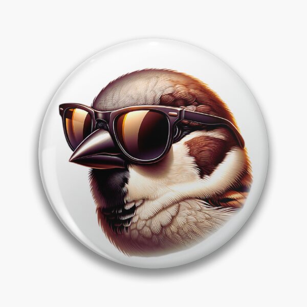 Item preview, House Sparrow Wearing Sunglasses designed and sold by TheAnimalZ00.