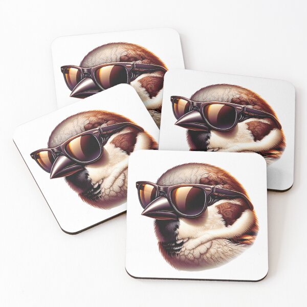 Item preview, House Sparrow Wearing Sunglasses designed and sold by TheAnimalZ00.