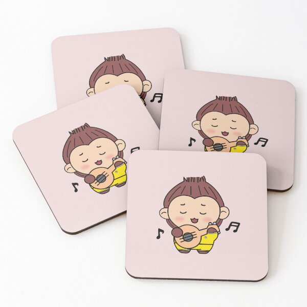 Item preview, a cute monkey playing the guitar designed and sold by monkey-choi.
