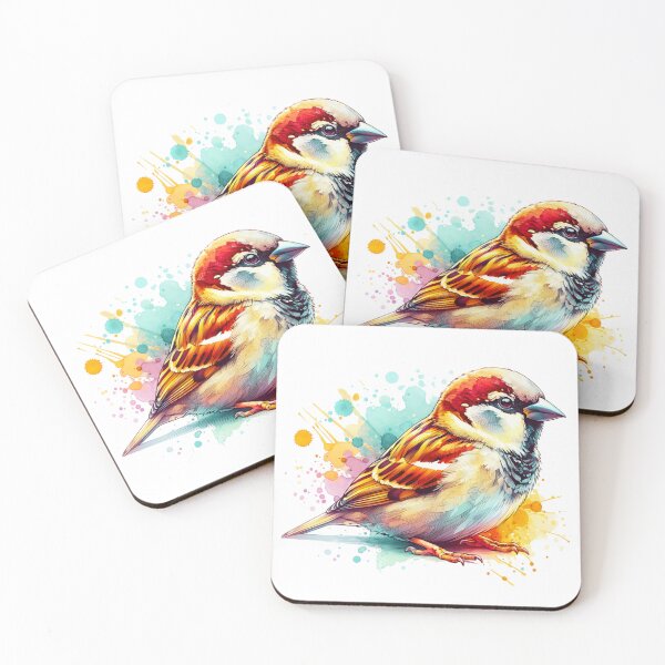Item preview, Watercolor House Sparrow  designed and sold by TheAnimalZ00.