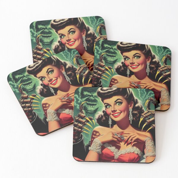 Item preview, Vintage Horror Pin Up designed and sold by PulpVintage.