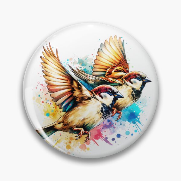 Item preview, Watercolor House Sparrow Birds designed and sold by TheAnimalZ00.