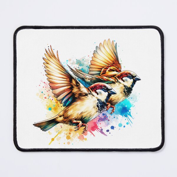 Item preview, Watercolor House Sparrow Birds designed and sold by TheAnimalZ00.