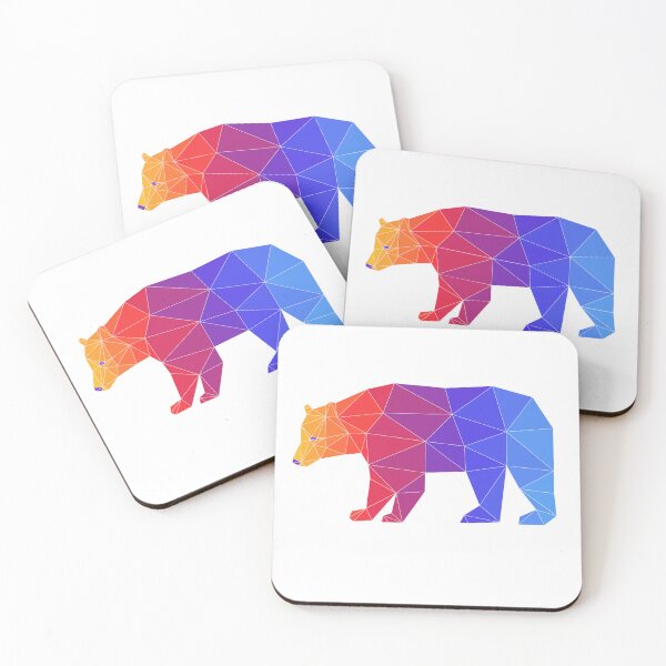 Item preview, Geometric Rainbow Bear Graphic Essential designed and sold by socialarmour.