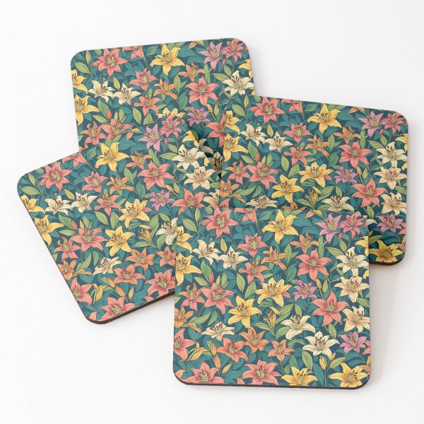 Item preview, Abstract Colorful Lily Pattern designed and sold by calibrit.