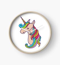 Reloj unicornio colorido