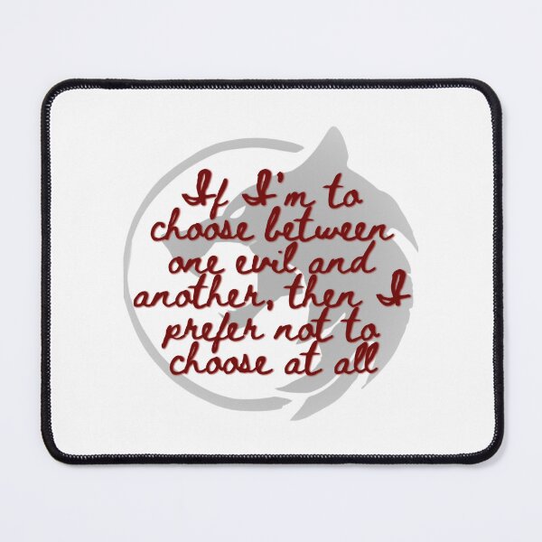Item preview, The Witcher Quote designed and sold by brezz7731.