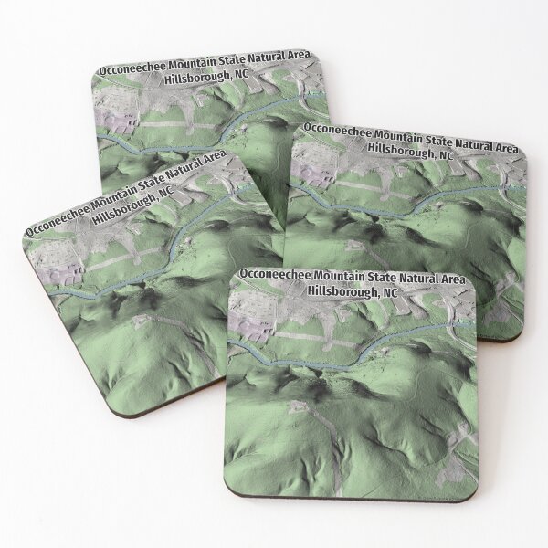Item preview, Occoneechee State Natural Area Bare Earth with OpenStreetMap designed and sold by gistinker.
