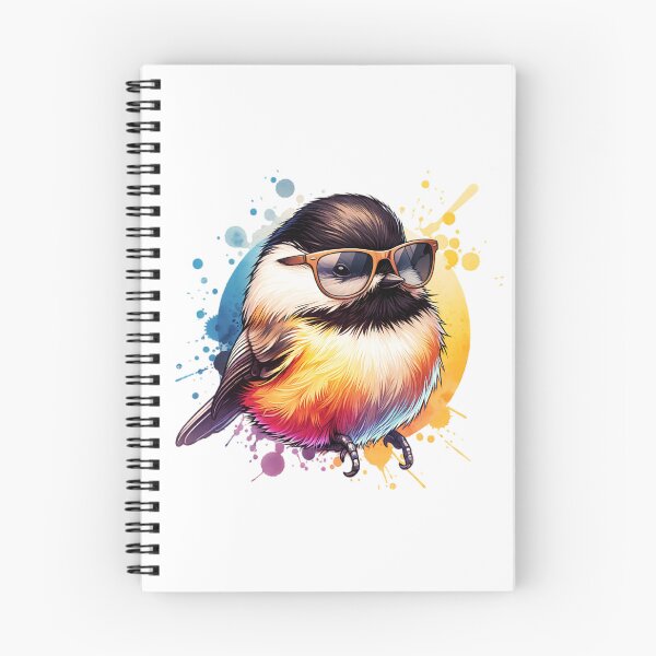Item preview, Watercolor Carolina Chickadee Wearing Sunglasses designed and sold by TheAnimalZ00.