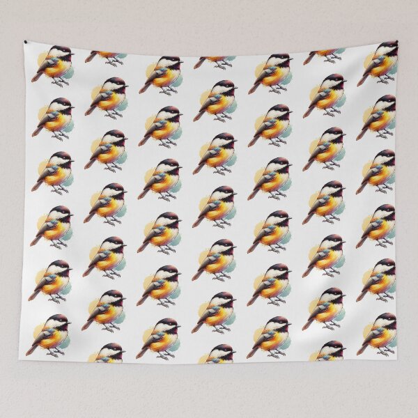 Item preview, Watercolor Carolina Chickadee designed and sold by TheAnimalZ00.