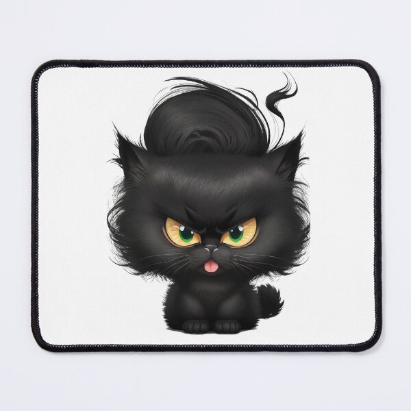 Item preview, angry black kitten designed and sold by Colorful Designs.