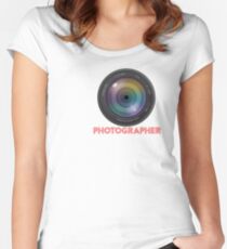 photographer Women's Fitted Scoop T-Shirt