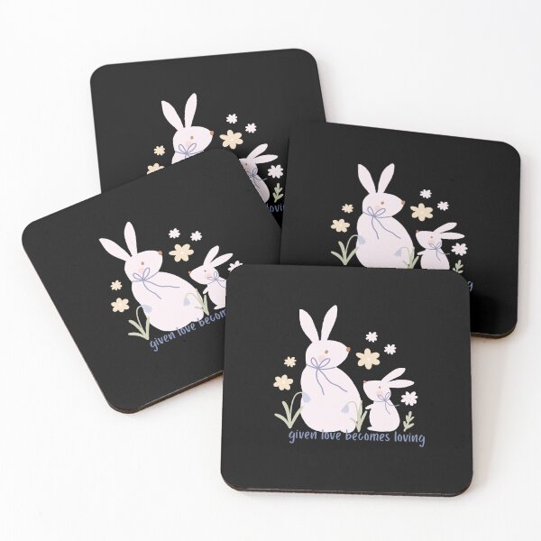 Item preview, Love Blossoms: Mother and Baby Bunny Bond designed and sold by itsfunfabrica.