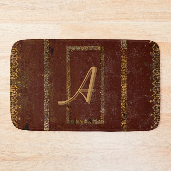 Item preview, Old Leather Look Book Cover Monogrammed Letter A designed and sold by JoolyA.