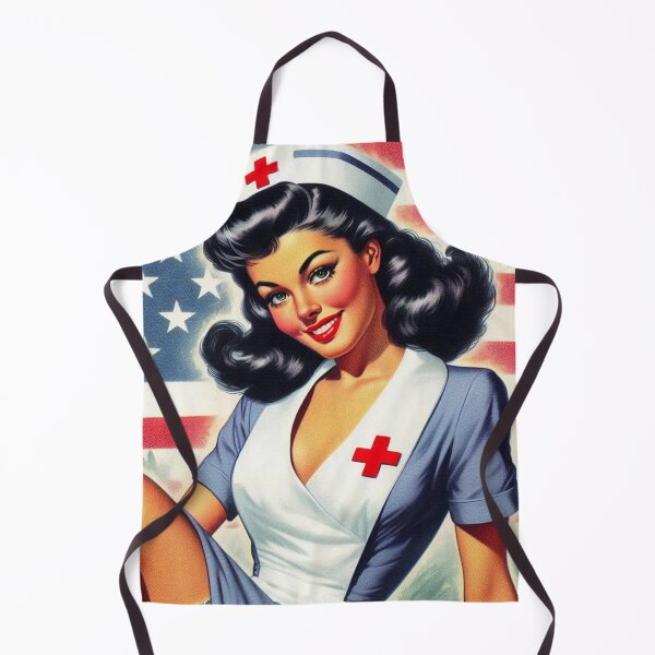 Item preview, Vintage Nurse Pin-Up designed and sold by PulpVintage.