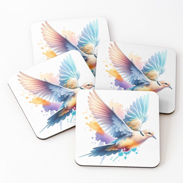 Item preview, Watercolor Flying Mourning Dove  designed and sold by TheAnimalZ00.